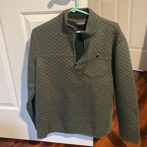 Eddie Bauer quilted quarter zip. Size M.